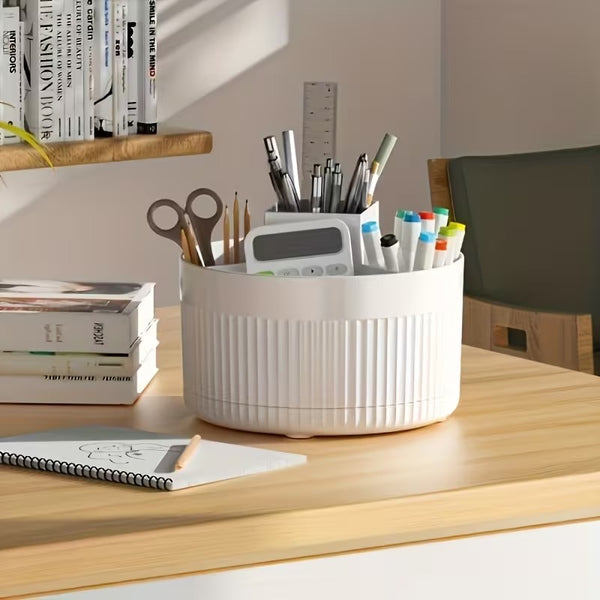 360° Rotating 5 Compartment Makeup Organizer