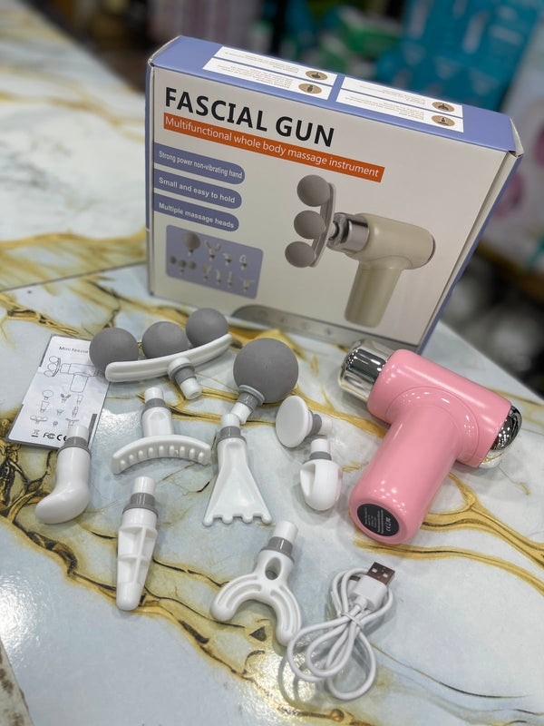 9-in-1 Three-Headed Fascial Gun Massager