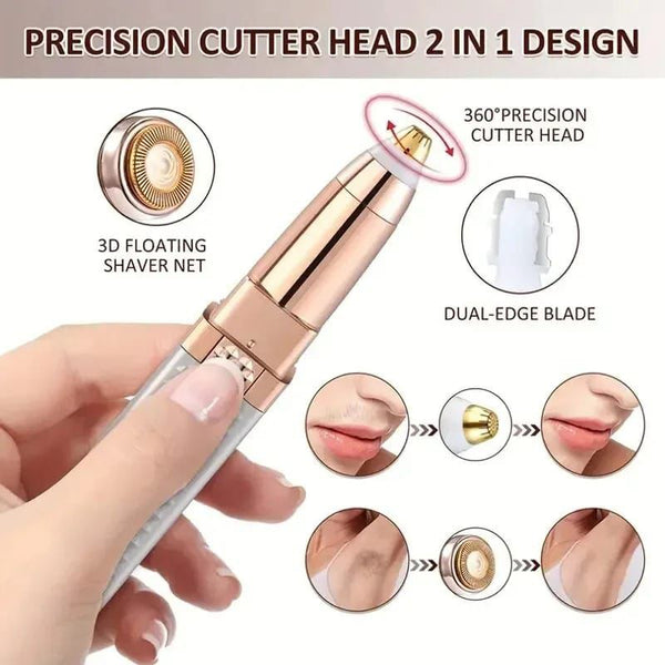 2-in-1 Flawless Eyebrow and Body Hair Trimmer