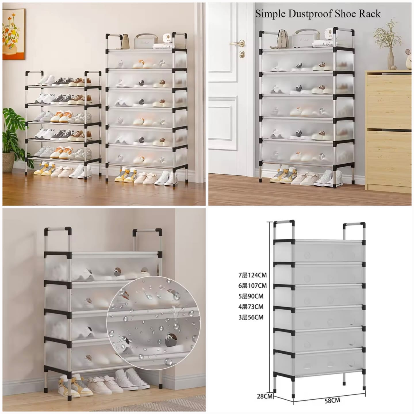 Dust Proof Shoes Rack – Al Hasnain Collection